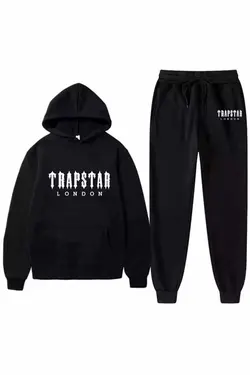 ست لباس راحتی زمستانی کلاهدار چاپی مردانه trapstar برند GBRO کد 1676840618