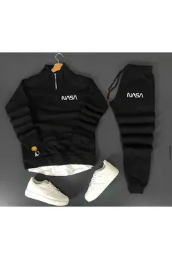 ست شلوار راحتی سویی شرت- نیمه چاپی ناسا زیپدار برند BSJEANS کد 1676820189