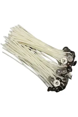 شمع ژل آماده پارافین پنبه 100قطعه، شیری فتیله، 8cm برند Kimyacınız کد 1676910193