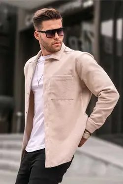 پیراهن متناسب بژ برند Madmext کد 1676873311