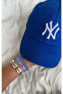 کلاه بیس بال سفید آبی تیره برند Goldmine کد 1676949990