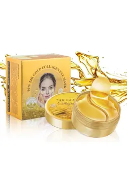 ماسک زیر چشم ترمیم کننده سفت هایلایتر کلاژن 60عدد طلایی x برند Roesıa Rose Cosmetics کد 1676941643