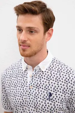 تیشرت سفید مردانه برند U.S. Polo Assn. کد 1677737793