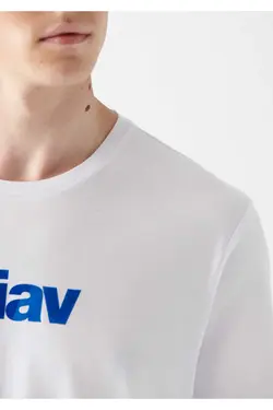 برش متناسب چاپی سفید / تیشرت برند Mavi کد 1678196197