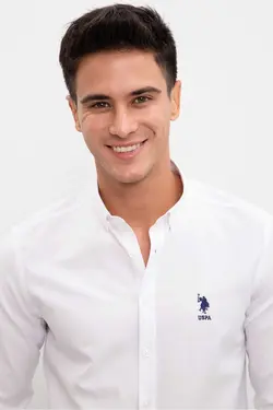 پیراهن سفید مردانه برند U.S. Polo Assn. کد 1678338836