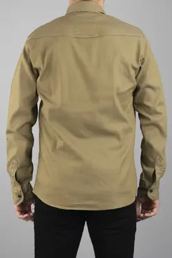 پیراهن جین اسلیم فیت سبز مردانه برند bombe کد 1678635729