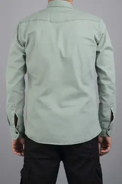 پیراهن جین اسلیم فیت سبز پسته ای مردانه برند YXC کد 1678635634