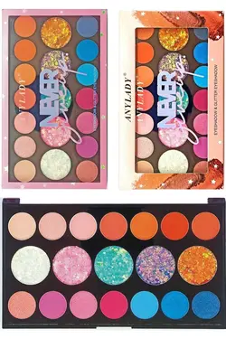 پالت سایه چشم آرایش پر زرق و برق lu دست برداشتن از برند anyladycosmetics کد 1678611454