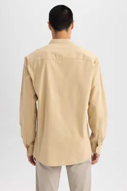 پیراهن اسلیم فیت آستین بلند یقه دیپلمات برند Defacto کد 1678948581