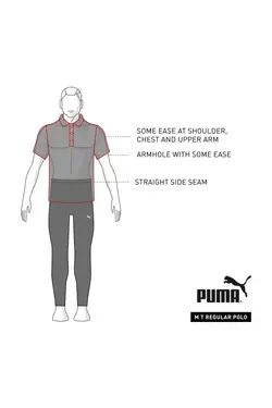 تیشرت یقه سه دکمه مشکی مردانه برند Puma کد 1679159830