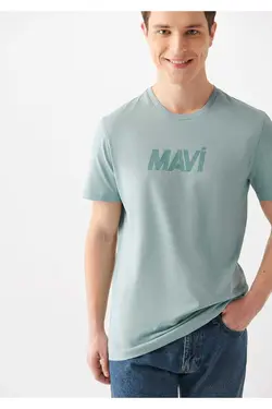 برش اسلیم فیت آرم چاپی قالب تنگ / تیشرت برند Mavi کد 1679159540