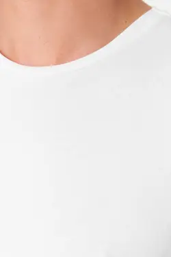 تیشرت بسته آستین کوتاه یقه گرد ساده 100پنبه مردانه سیاه-سفید برند TRENDYOL MAN کد 1680245828