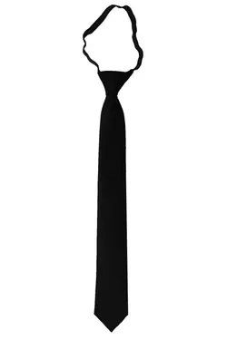 کراوات آماده طرحدار کشی رنگ گره خورده است مشکی 6cm برند BLC Basic Line Co. کد 1682319243