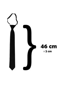 کراوات آماده طرحدار کشی رنگ گره خورده است مشکی 6cm برند BLC Basic Line Co. کد 1682319243