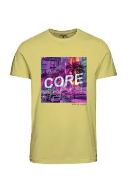 تیشرت چاپی زرد مردانه برند Jack &amp; Jones کد 1682584704