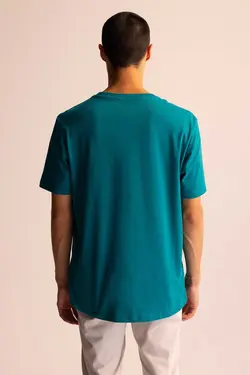 متناسب آستین کوتاه ساده یقه گرد تیشرت برند Defacto کد 1683007844