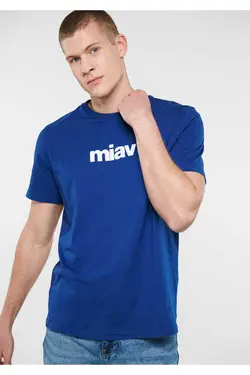 برش متناسب چاپی سرمه ای / تیشرت برند Mavi کد 1682933694