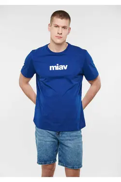 برش متناسب چاپی سرمه ای / تیشرت برند Mavi کد 1682933694