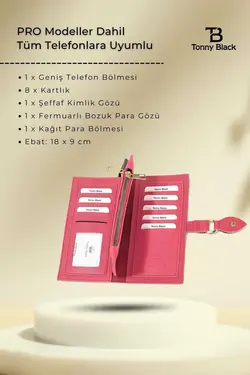 کیف پول دستی جا کارتی قسمته سکه چند فصل جدید چشمه‎دار برند Tonny Black کد 1683193267