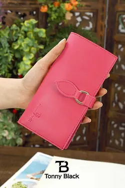 کیف پول دستی جا کارتی قسمته سکه چند فصل جدید چشمه‎دار برند Tonny Black کد 1683193267