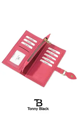 کیف پول دستی جا کارتی قسمته سکه چند فصل جدید چشمه‎دار برند Tonny Black کد 1683193267