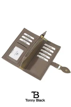 کیف پول دستی جا کارتی قسمته سکه چند فصل جدید چشمه‎دار برند Tonny Black کد 1683193266