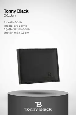 کیف پول کمربند چرم ست جعبه‎دار ویژه سری مردانه اصل برند Tonny Black کد 1683192960