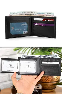 کیف پول کمربند چرم ست جعبه‎دار ویژه سری مردانه اصل برند Tonny Black کد 1683192960