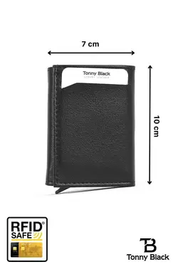 چند اتوماتیک جعبه‎دار هوشمند چشمه‎دار جا کارتی با هدیه اصل برند Tonny Black کد 1683192840