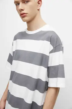 تیشرت راه‎راه آستین کوتاه برند Pull &amp; Bear کد 1683125225