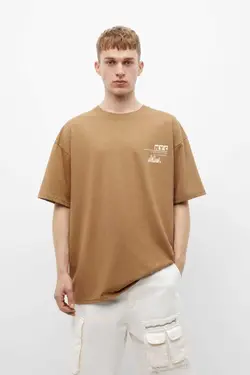 تیشرت آستین کوتاه nyc برند Pull &amp; Bear کد 1683125230