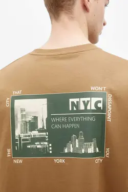 تیشرت آستین کوتاه nyc برند Pull &amp; Bear کد 1683125230