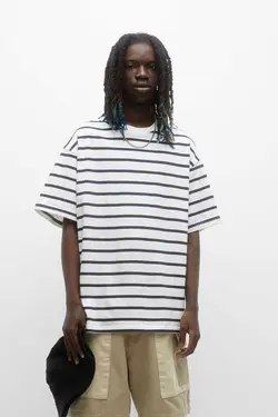 تیشرت راه‎راه طرحدار تکه برند Pull &amp; Bear کد 1683125206