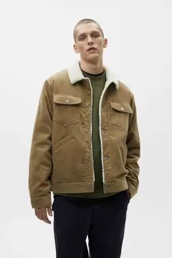 کت جین مصنوعی پشمی داخل برند Pull &amp; Bear کد 1683382514