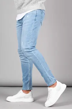 جین اندامی آبی یخ مردانه برند Madmext کد 1683349924