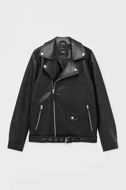 کت چرم مصنوعی مشکی برند Pull &amp; Bear کد 1683470710