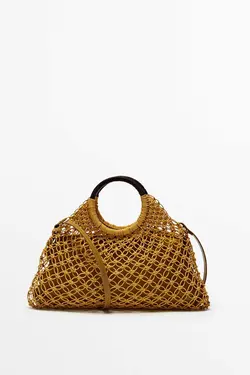 کوچک بافتنی استوانه کیف برند Massimo Dutti کد 1683628825