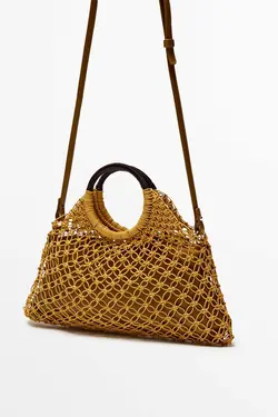 کوچک بافتنی استوانه کیف برند Massimo Dutti کد 1683628825