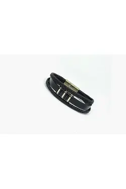 دستبند بافتنی کادو اصل چرم مردانه برند favoristore کد 1683785660