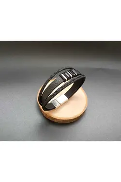 دستبند بافتنی کادو اصل چرم مردانه برند favoristore کد 1683785660