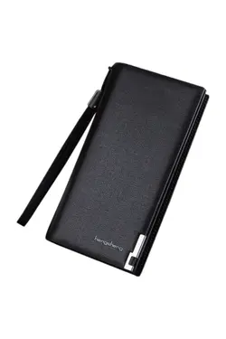 کیف پول بلند جا کارتی زیپدار مردانه چرم برند HENGSHENG کد 1683784048