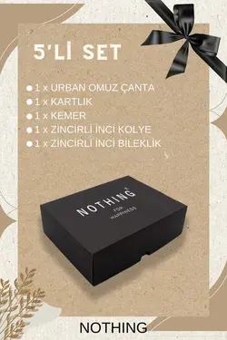 ست دستبند گردنبند کمربند چرم جعبه‎دار جا کارتی کیف زنانه برند NOTHING کد 1683724500