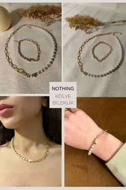 ست دستبند گردنبند کمربند چرم جعبه‎دار جا کارتی کیف زنانه برند NOTHING کد 1683724500