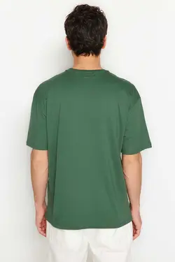 تیشرت چاپی سبز مردانه برند TRENDYOL MAN کد 1683900206