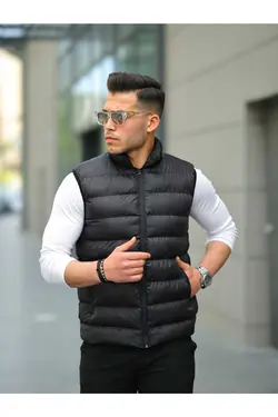 جلیقه پفدار مشکی برند TREND YAŞAR کد 1683887520