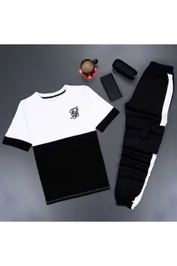 ست لباس راحتی چاپی مشکی برند uyguntarz کد 1683887438