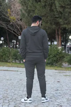 ست لباس راحتی جیب دار کلاهدار پنبه ای مردانه برند han elegant کد 1683887391