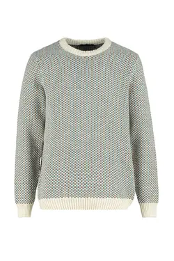 پلیور بافتنی اسلیم فیت طرح‎دار یقه گرد چند رنگ مردانه برند TRENDYOL MAN کد 1683887608