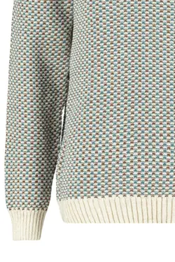 پلیور بافتنی اسلیم فیت طرح‎دار یقه گرد چند رنگ مردانه برند TRENDYOL MAN کد 1683887608