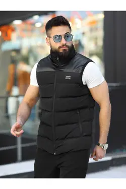 جلیقه فصل جدید آستر‎دار پفدار مردانه برند benim story moda کد 1683887560